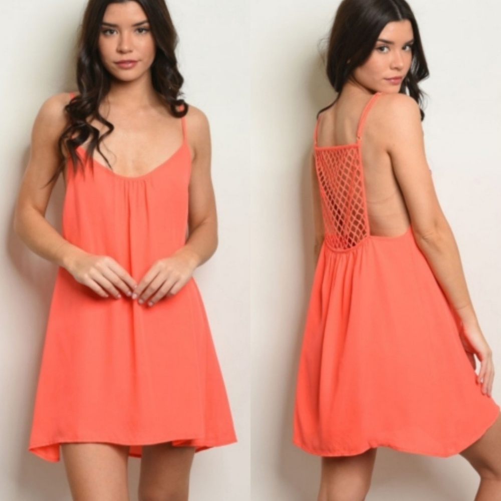 🌞Mesh Back Mini Sundress